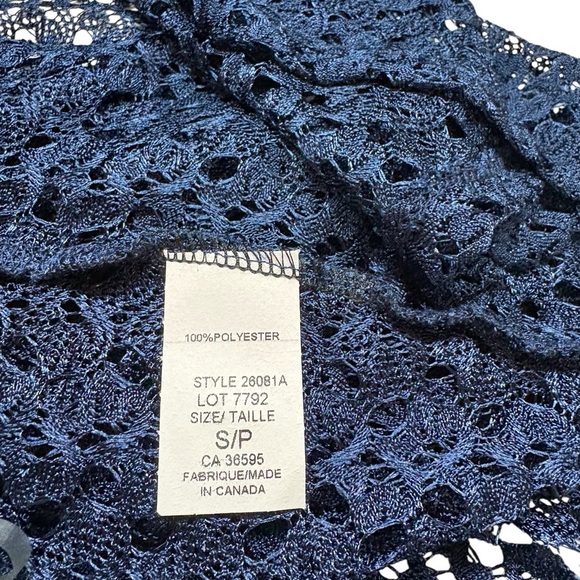 NWOT, Mandee, Marine, Open-Knit Bolero, Small - Picture 6 of 10